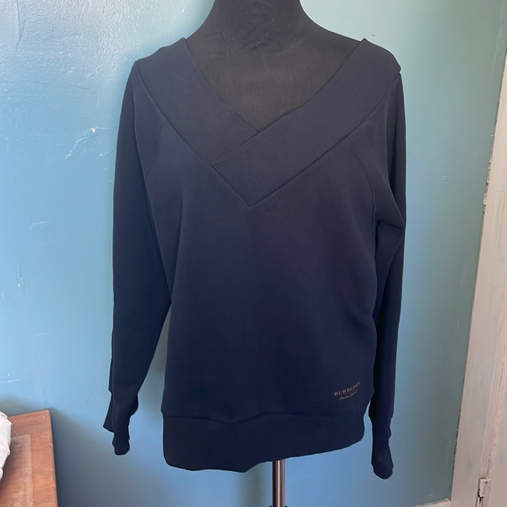 Off shoulder Burberry sweater